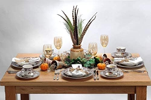 Spode Woodland 10.5" Dinner Plate, Flat Coated Pointer - Hunting Cabin Decor Dog-Themed Holiday Tableware, Fine Earthenware for Seasonal Meals - Microwave, Dishwasher, Oven Safe, Made in England