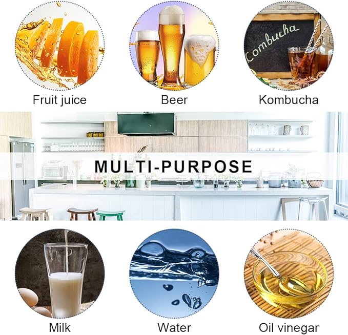 12 Pack 4 oz Swing Top Glass Bottles,Flip Top Glass bottles with airtight Caps for Home Brewing Beer,Kombucha,2nd Fermentation,Kefir,Beverages,Soda,Oils,Vinegar,Limoncello,Vanilla extract