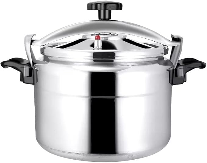 Aluminum Explosion-Proof Pressure Cooker- 7L~15L Capacity- Silver (9L)