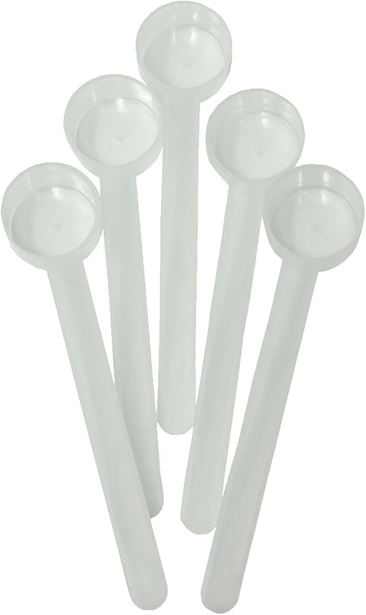 18 mL (18 CC) Long Handle Scoop for Measuring Coffee, Pet Food, Grains, Protein, Spices and Other Dry Goods (Pack of 5)