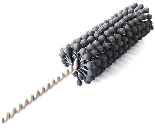 TwistFlex 1-3/8" 240SC Cylinder Hone | 1.375" Flexible Cylinder Honing & Deburring Tool | Bore Brush for Hole Diameters 1.25" - 1.38" | Silicon Carbide 240 Grit | 1/4" Shank | 8.27" Length…