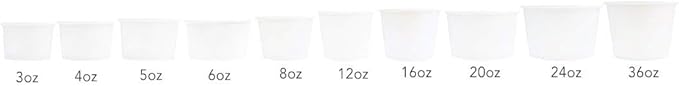 UNIQ 1000-Count 4 oz Paper Ice Cream Cups Orange Color | Disposable Dessert Bowls for Halloween, Weddings & Parties | Frozen Dessert Supplies