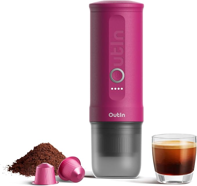 OutIn Nano Portable Electric Espresso Machine, Detachable Universal Coffee Stand
