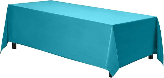 Gee Di Moda Rectangle Tablecloth - 70 x 120 Inch Caribbean Table Cloth for 6 or 8 Foot Rectangle Table - Heavy Duty Washable Fabric - for Buffet Table, Holiday Party, Dinner, Wedding & Baby Shower