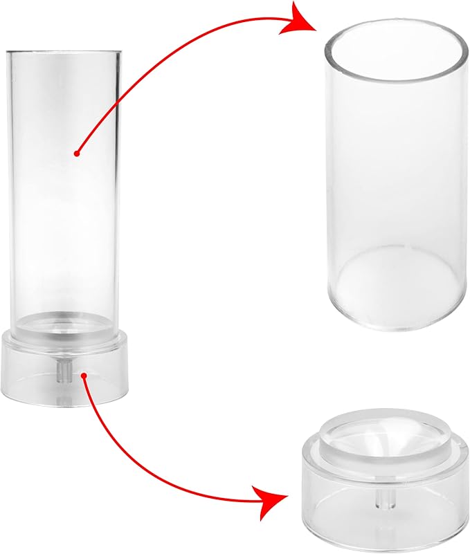 MILIVIXAY 2PCS Pillar Candle Mold -Height: 6.0inch,Diameter:2.0inch-30ft Long Wicks, 2pcs Wick Holders, a Mold Sealer and a Lead Wire Included as a Gift.