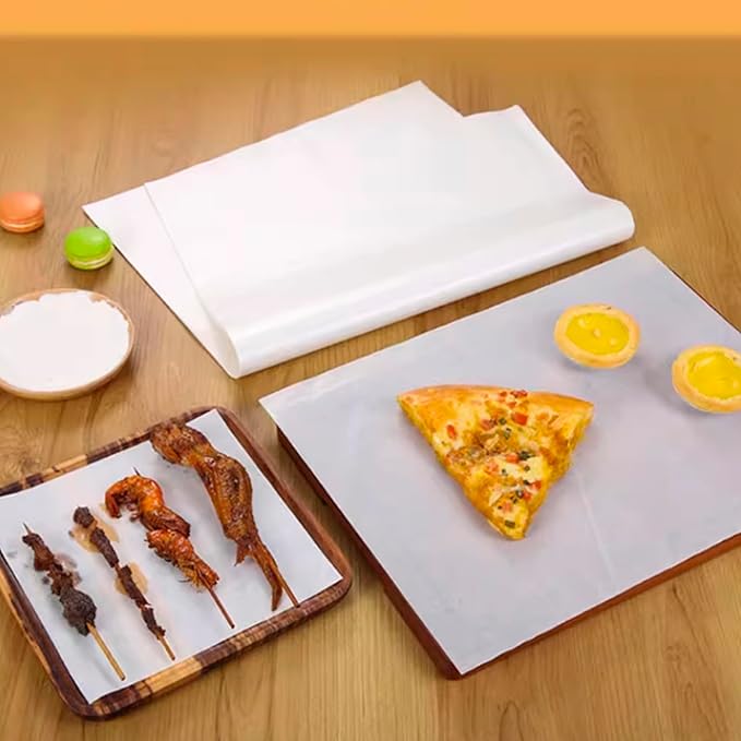Parchment Sheet 200Pcs,Parchment Paper Sheets 9x13 Non-Stick Baking Paper,Precut Parchment Paper for Baking, Cooking, Grilling, Frying and Steaming, Fit for Quarter Sheet Pans