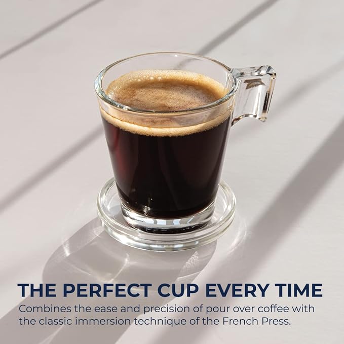 Clever Coffee Dripper and Filters, Large 18 oz, Original Classic Design, Safe BPA Free Plastic, Drip Coffee Maker, Pour Over, 100 Filters, Coaster and Lid