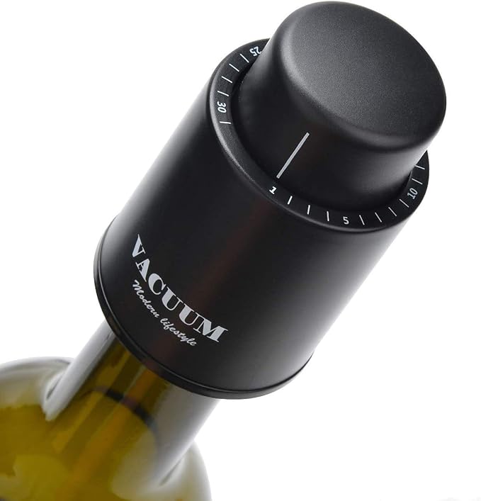 1 PACK Wine Bottle Stoppers,Real Vacuum Champagne Stoppers,Reusable Wine Preserver,Wine Corks Keep Fresh,Best Gifts for Wine Lovers for Christmas Gifts