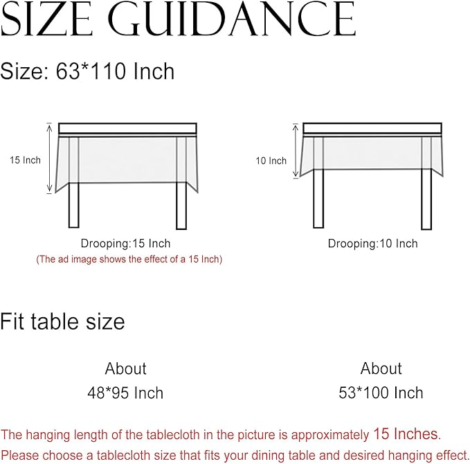 ISAENNE Designer Floral Extra Long Rectangle Tablecloth,French Linen Light Beige Indoor Table Cloth,Fall Wrinkle Resistant Decor Tablecloths for Dining Thanksgiving Kitchen,63"*110"-Flora A