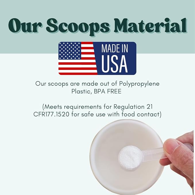 1 mL (1 CC) Long Handle Scoop for Measuring Coffee, Pet Food, Grains, Protein, Spices and Other Dry Goods (Pack of 10)