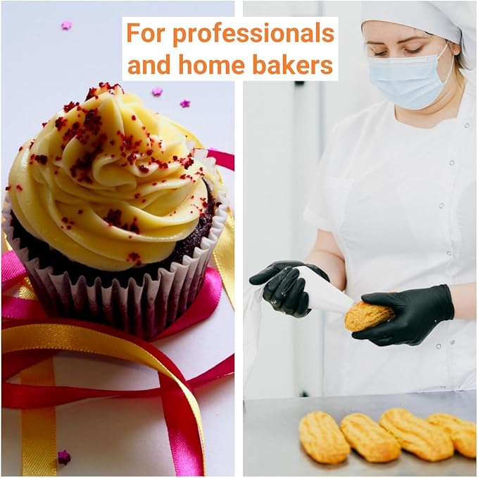 XXL 22 Inch Extra Large Piping Bags,100 Pack Disposable Pastry Bags,Thick Anti-Burst Icing Piping Pastry Bags For Frosting Decorating Cake Cupcake Cookie (XL 22 Inch-100 Pack)