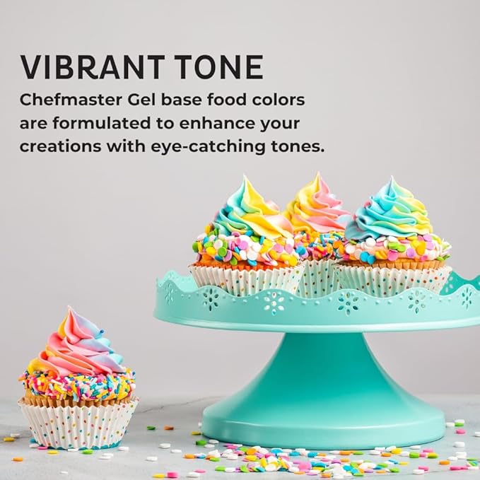 Chefmaster Rose Pink Gel Food Coloring | Vibrant Color | Professional-Grade Dye for Icing, Frosting, Fondant | Baking & Decorating | Fade-Resistant | Easy-to-Use | Made in USA | 20 oz
