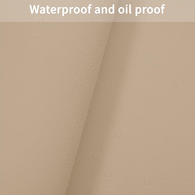 Leather Table Cover,1.8mm Thick,30x60 Inch Desk Cover,Large Desk Mat,Table Protector,Table Cover Protector,Craft Mats to Protect Table(Light Brown+Gray,30x60)