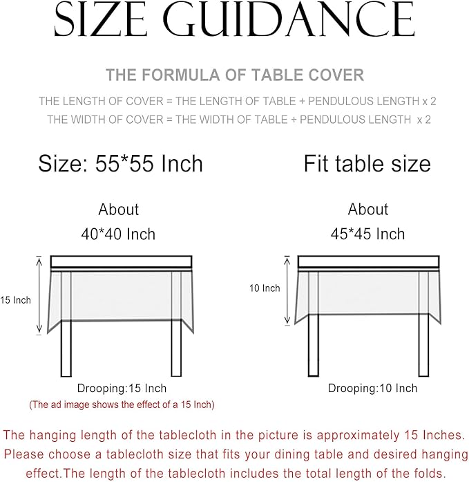 patdrea Designer Floral Linen Table Cloth for Sqaure Table,Vintage French Tablecloth,Small Colorful Decoration Cover for Kitchen Dining,Christmas,Tea Party,Thanksgiving,55"x55"-Littledaisy