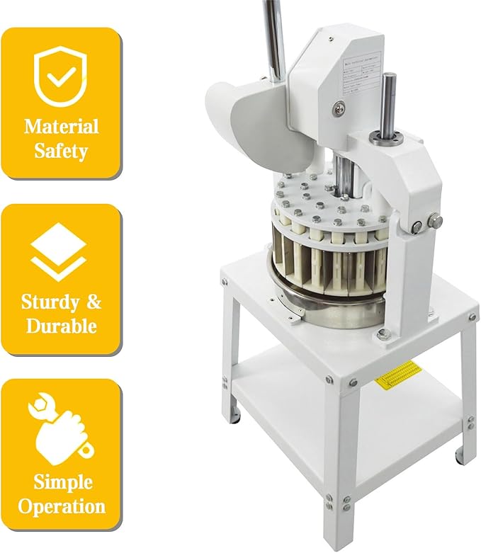 TECHTONGDA Commercial Dough Divider Rounder Machine Manual 36PCS Dough Cutter Hand Press Bread Bakery Dough Dividing Machine
