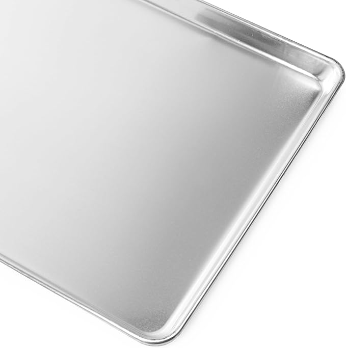 GRIDMANN 13" x 18" Commercial Grade Aluminum Cookie Sheet Baking Tray Jelly Roll Pan Half Sheet - 12 Pans