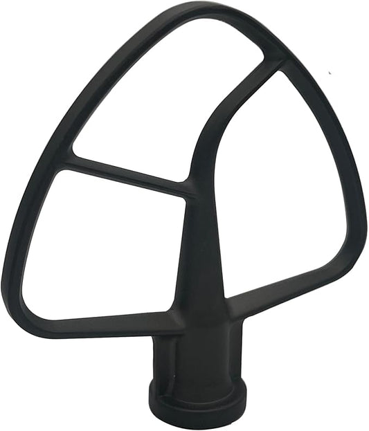 4.8 L 4.5 and 5 Quart aluminium TILT-HEAD FLEX EDGE BEATER ，Compatible with Kitchenaid stand mixer models K45SS, KSM75, KSM95, KSM150PS, KSM152PS and KSM155GB. (4.5-5 Quart)