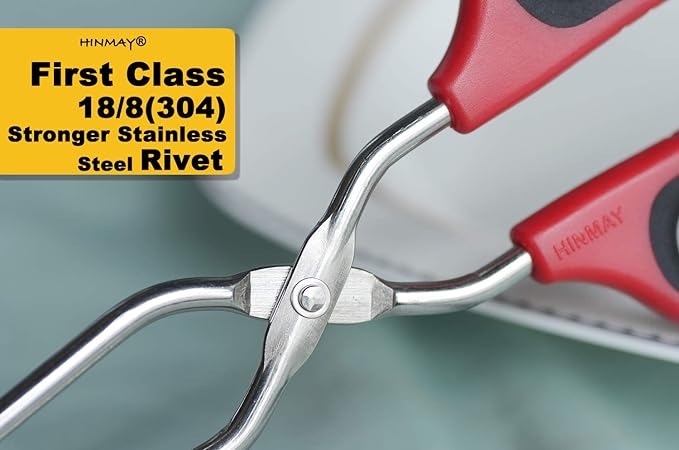 Scissor Tongs 11-Inch Heavy Duty Stainless Steel Scissor Cooking Tongs