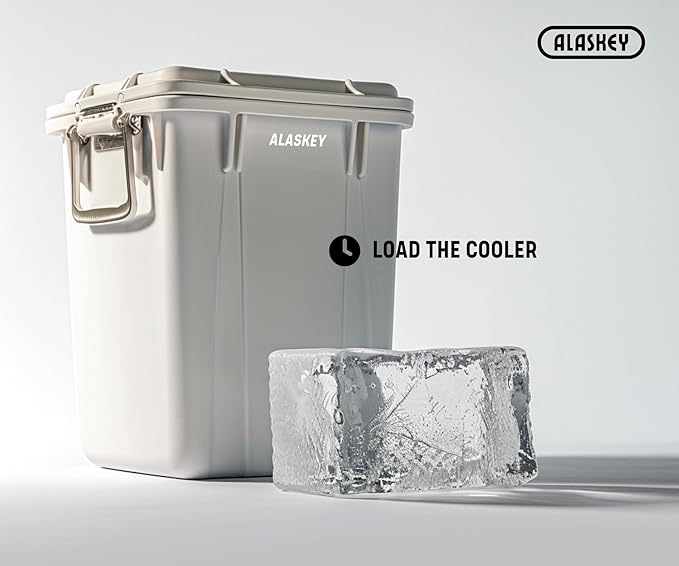 Alaskey® Giant Ice Block Mold 12 lbs With Lid (2-Pack) | Create Perfect Ice Bricks | Professional Silicone Mold for Crafting Extra Large Ice Cubes, Ideal for Ice Baths, Coolers, Bartender Accessories