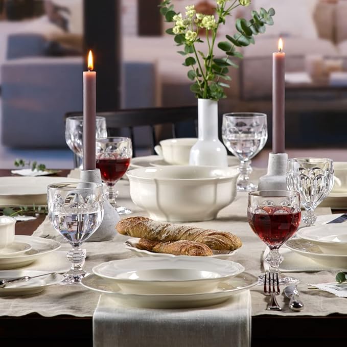 Villeroy & Boch Manoir Dinner Plate, Premium Porcelain, Made in Germany, 10.5 in, White