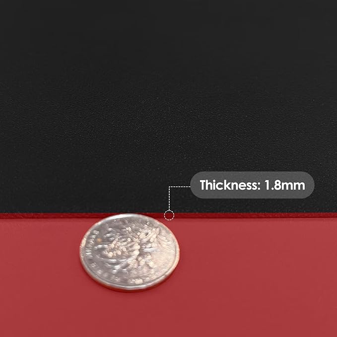 Dresser Top Cover - Can Be Used On Both Sides Waterproof and Easy to Clean Good Flatness Used for Dresser Table(Black+Wine Red 10x39)