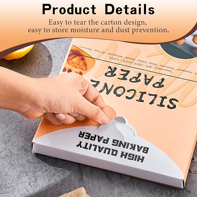 Parchment Paper Sheets 300Pcs,6x8In Baking Paper,Baking Supplies Sheets Non Stick,Non-Toxic Baking Parchment for Air Fryer, oven liner,Grilling, Steaming Cooking Bread Cake and Wrapping Food