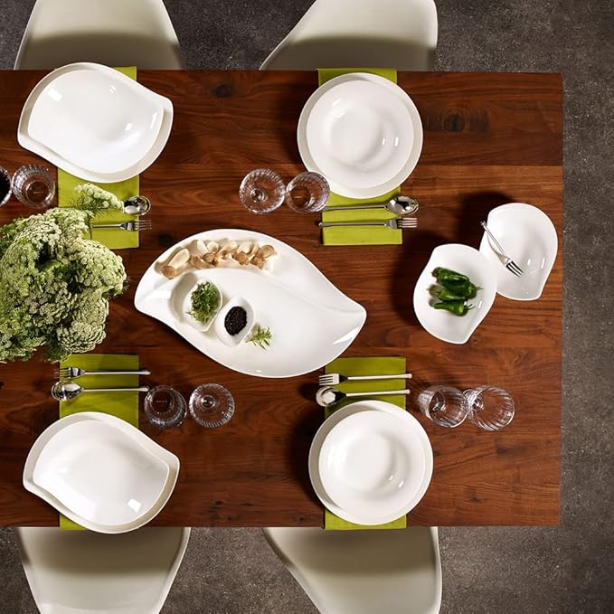 Villeroy & Boch New Cottage Basic Dinner Plate, 10.5 in, Premium Porcelain, White