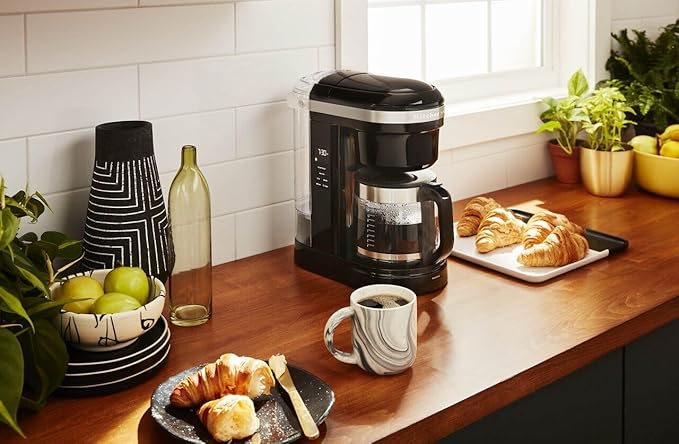 KitchenAid 12 Cup Drip Coffee Maker with Spiral Showerhead - KCM1208