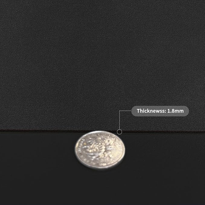Runner for Dresser Top Bedroom - 17x90 Inch Waterproof Easy to Clean Can Conceal Flaws Protector The Table Top from Scratches Used for Coffee Table Dresser(Black+Black 17x90)