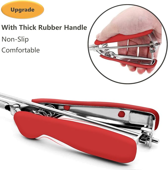 Cookie Scoop, Ice Cream Scoop, 2.5Tbsp/42ml/1.4 oz Cookie Scoops for Baking, 18/8 Stainless Steel Cookie Scooper for Baking, Cookie Dough Scoop, Ice Cream Scooper with Trigger Release (Red)