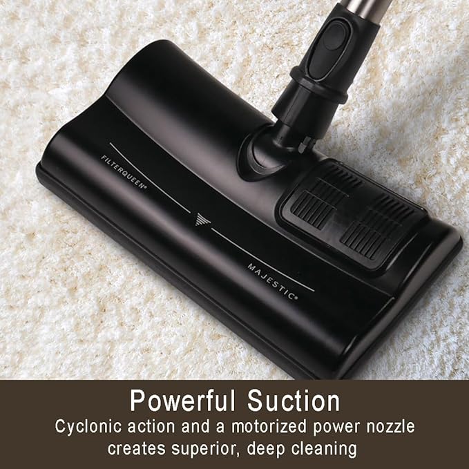 Filter Queen Majestic Surface Cleaner, Bronze, Canister Vacuum with Bagless Cyclonic Action, The Ultimate All-in-One Cleaning Machine