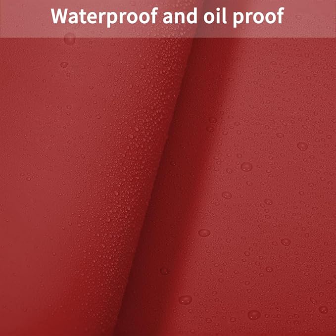Leather Desk Mat,1.8mm Thick,14x60 Inch Desk Cover,Desk Protector Mat,Dresser Cover Top,Nail Table Mat,Dresser Cover,Quartz Countertop Protector,Table Sticker Cover(Black+Wine Red,14x60)
