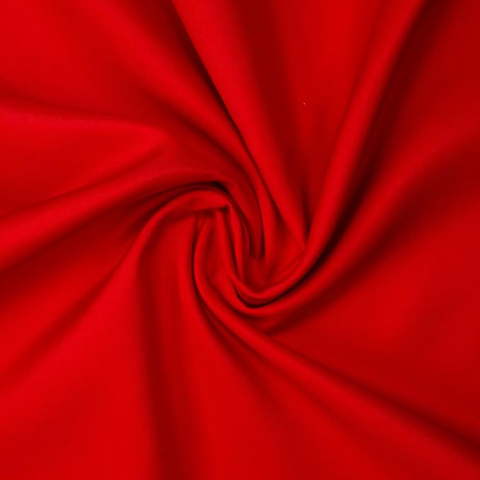 Gee Di Moda Rectangle Tablecloth - 90 x 156 Inch Red Table Cloth for 8 Foot Table with Floor-Length Drop - Heavy Duty Washable Fabric - 8 Ft Buffet Table, Holiday Party, Wedding & Baby Shower