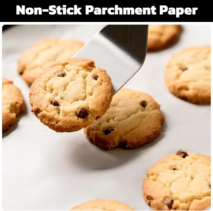 Beasea Parchment Paper Sheets, 200pcs 9x13 Inch White Precut Nonstick Heavy Duty Parchment Baking Paper Sheets for Air Fryer Cooking, Grilling, Frying and Steaming