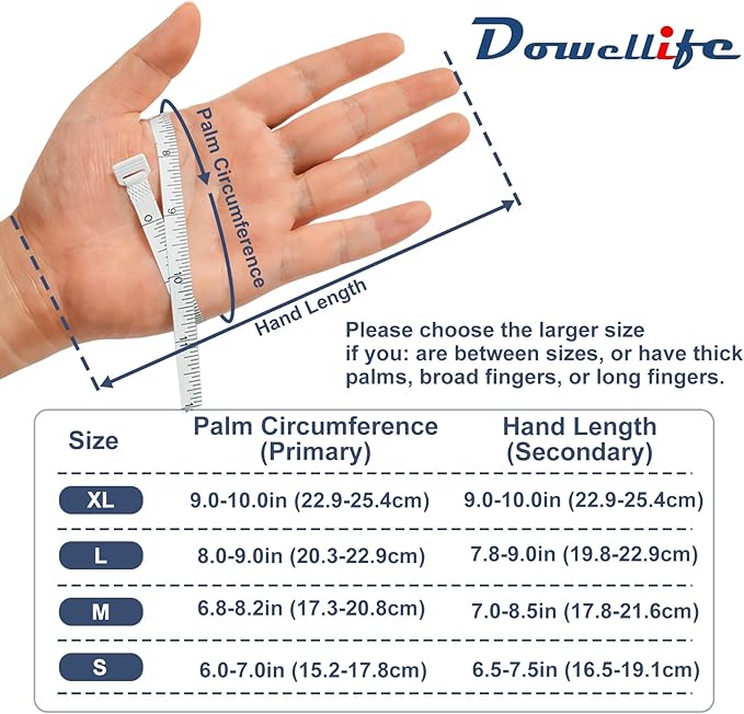 Dowellife Cut Resistant Gloves Food Grade Level 5 Protection, Safety Kitchen Cuts Gloves for Oyster Shucking, Fish Fillet Processing, Mandolin Slicing, Meat Cutting and Wood Carving. (X-Large-2 Pairs)