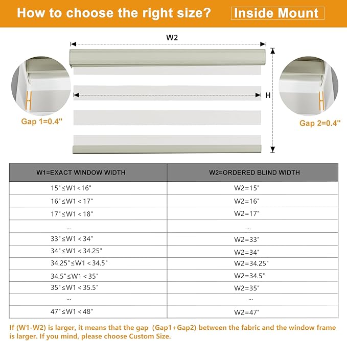 Persilux Cordless Zebra Blinds for Indoor Windows, Free-Stop Light Filtering Sheer Shades, Dual Layer for Day and Night, Roller Shades for Home (34.25" W X 64" H, Cream)