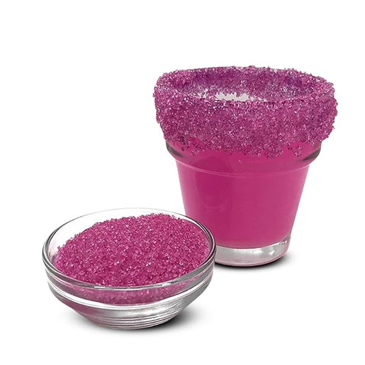 Snowy River Pink, Cocktail & Margarita Sugar Rimmer - Vibrant Color Glass Rimming Sugar with Medium Crystal Texture - 80oz