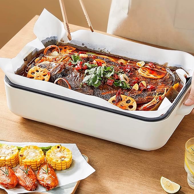 Parchment Sheet 300Pcs,Parchment Paper Sheets 12 x 16 in Non-Stick Baking Paper,Precut Parchment Paper for Baking, Cooking, Grilling, Frying and Steaming, Fit for Quarter Sheet Pans