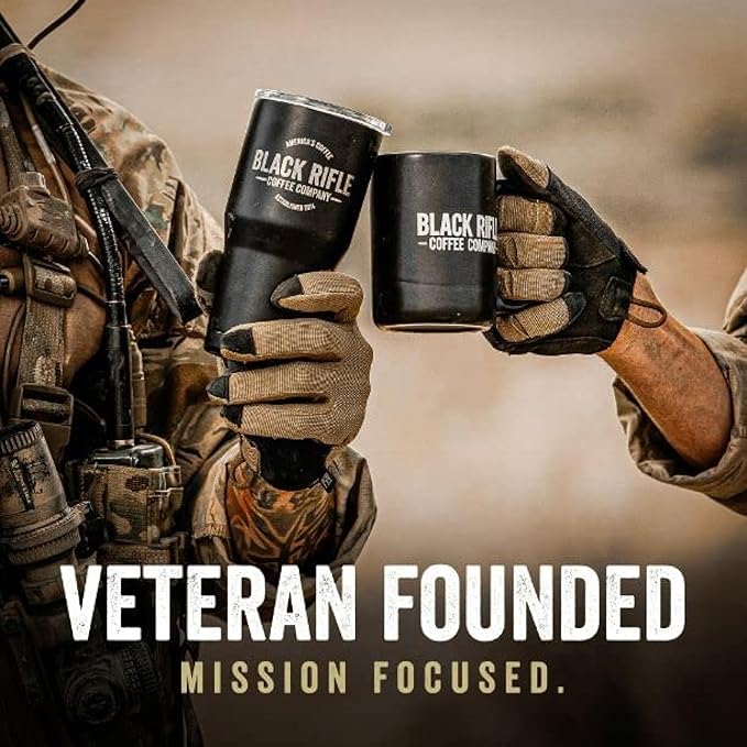 Black Rifle Coffee Company Blackbeard's Delight, 12oz Bag, Ground Coffee Dark Roast - Roasted Blend Made from Arabica Beans - Colombian & Brazilian Beans - Veteran Founded & American Made