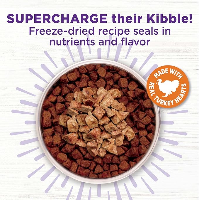 Wellness Bowl Boosters Bare, Dog Food Topper for Small, Medium, & Large Breeds, Grain Free, Natural, Freeze Dried, Turkey, 4 Ounce Bag (Pack of 1)
