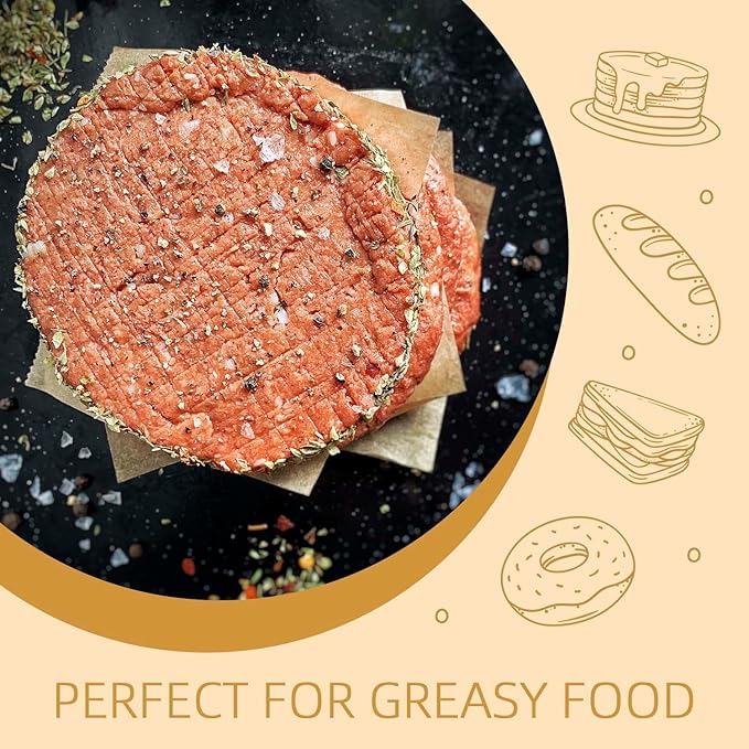 330 Pcs Parchment Paper Sheets, 8"x8" Pre-cut Unbleached Parchment Baking Paper for Air Fryer, Oven, Bakeware, Steaming, Cooking Bread, CupCake, Cookies