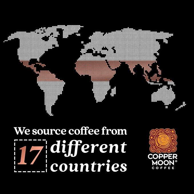 Copper Moon Medium Roast Whole Bean Coffee, Medium Roast, Eco Harvest Organic Blend, 2 Lb