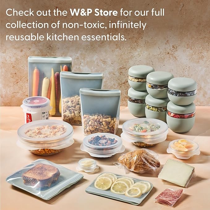 W&P Crystal Ice Tray, Perfect Etched Large Cubes, Slow Melting for Whiskey and Cocktails, Food Grade Premium Silicone, Dishwasher Safe, BPA Free Charcoal