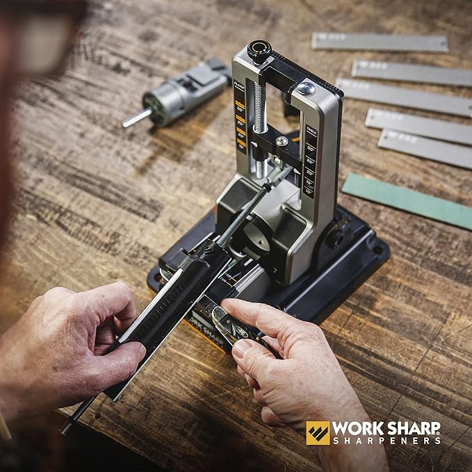 Work Sharp Professional Precision Adjust Knife Sharpener - Adjustable Knife Sharpening Kit for Pocket, Hunting, Kitchen, Serrated Knives