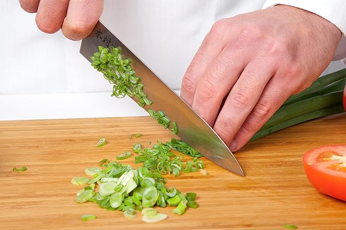 Kimura Sushi Knife, [Made in Japan], 8 inch Professional Chef Knife, Ultra Sharp High Carbon Molybdenum Stainless Steel Kitchen Knives, Chefs Knives with Ergonomic Handle - Japanese Sashimi