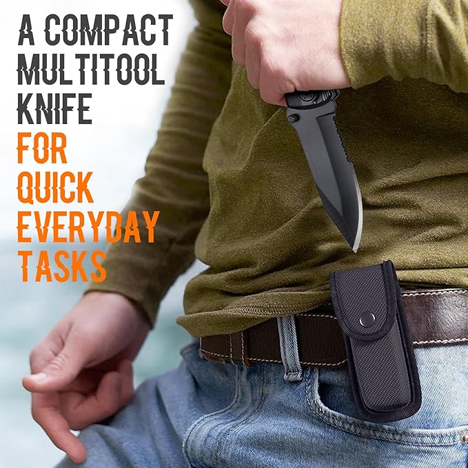 Son in Law Gifts, Multitool Knife, Gifts for Son in law, Christmas Practical Gift, Son’s Birthday Presents, Son-in-law Gift for Camping, Hiking, Fishing, 20 in 1 Multitool
