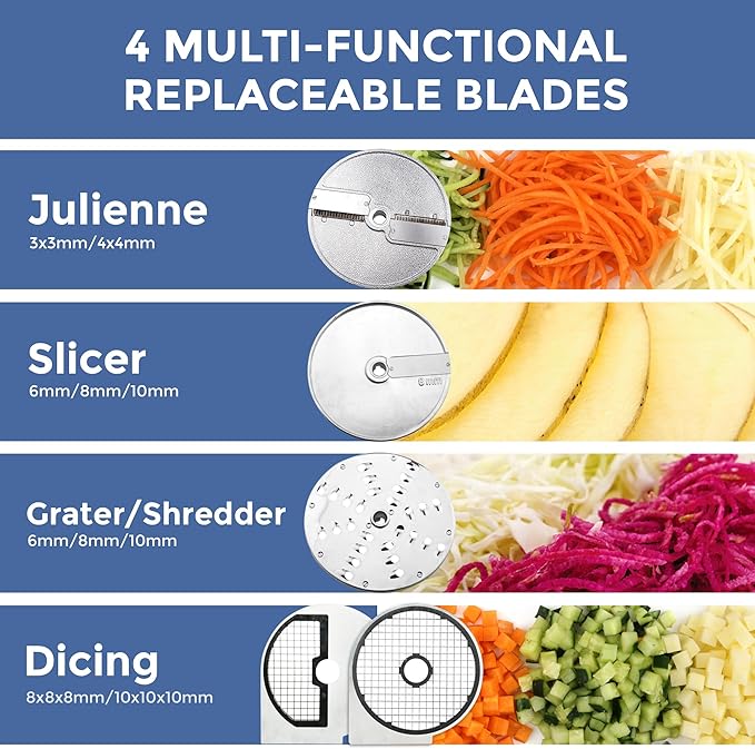 TK Universal Disc Replacement for Half and Round Hopper - Vegetable Chopper - Slicer 6mm for Slicing