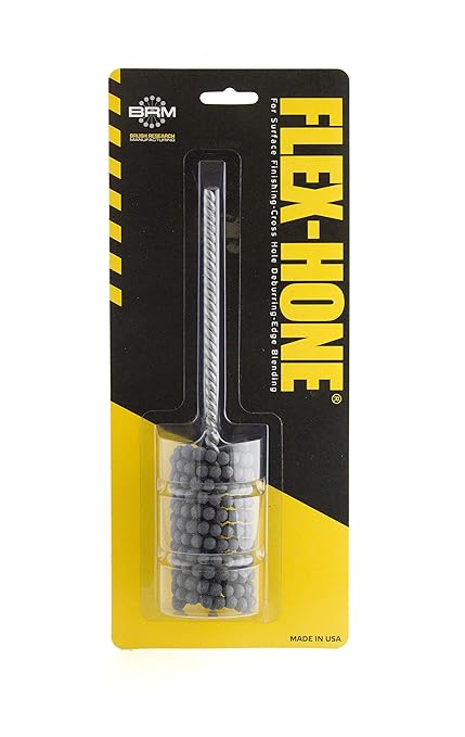 Brush Research BC11224 FLEX-HONE®, 1-1/2" (38mm) Diameter, 240 Grit, Silicon Carbide, For Mild Steel, Stainless Steel, Cast Iron and Softer Ferrous Materials