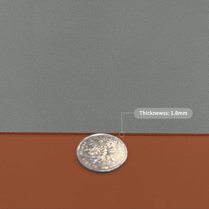 Vanity Top Protector - Can Be Used On Both Sides Waterproof and Easy to Clean Good Flatness Used for Dresser Table(Brown+Gray 10x48)