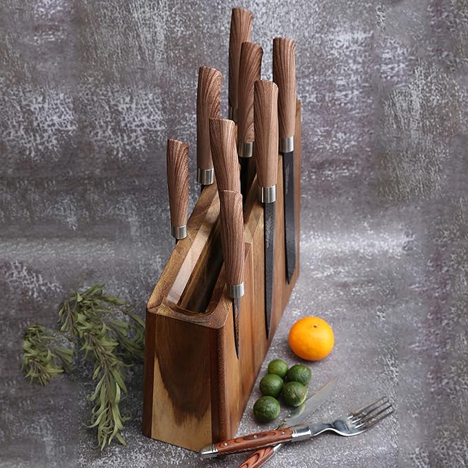Magnetic Knife Block,12-16 Knives Holder with Powerful Magnets,Knife Board Knife Strip Rack with Strong Magnet